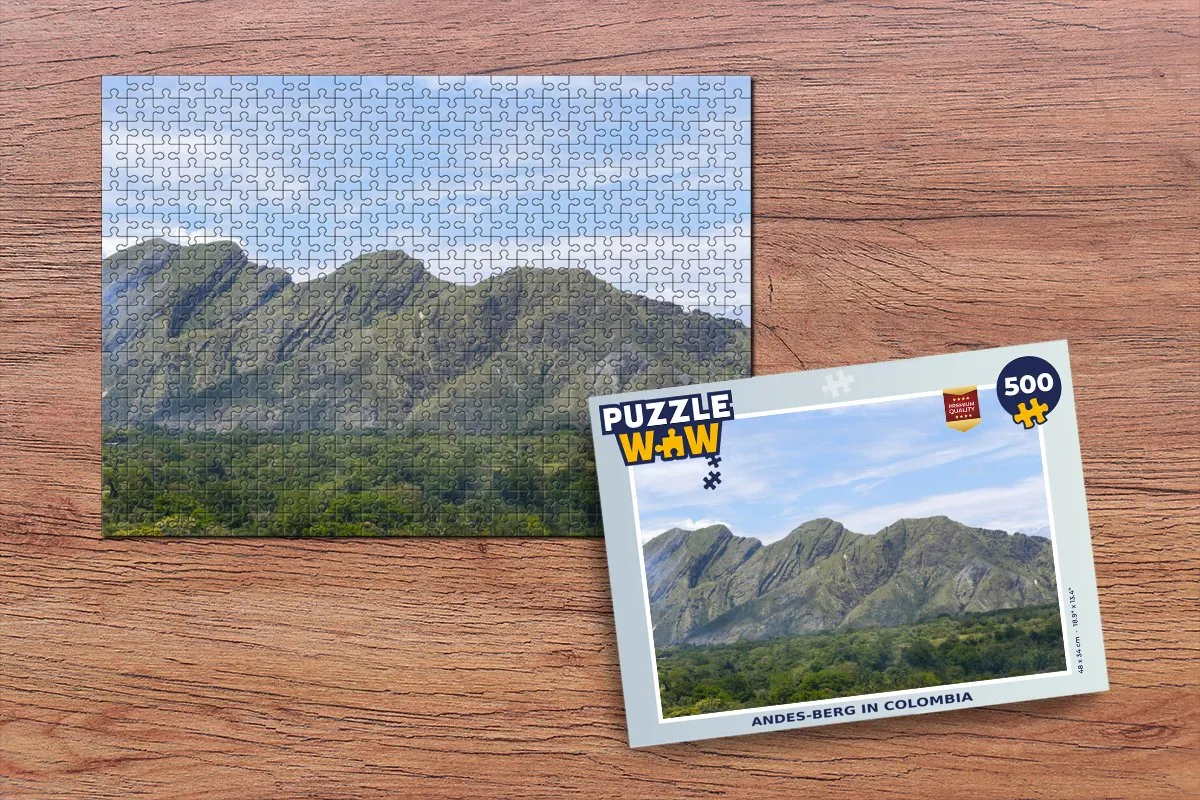 PuzzleWow Andes-berg in Colombia Legpuzzel 500 Stuks - Multicolor