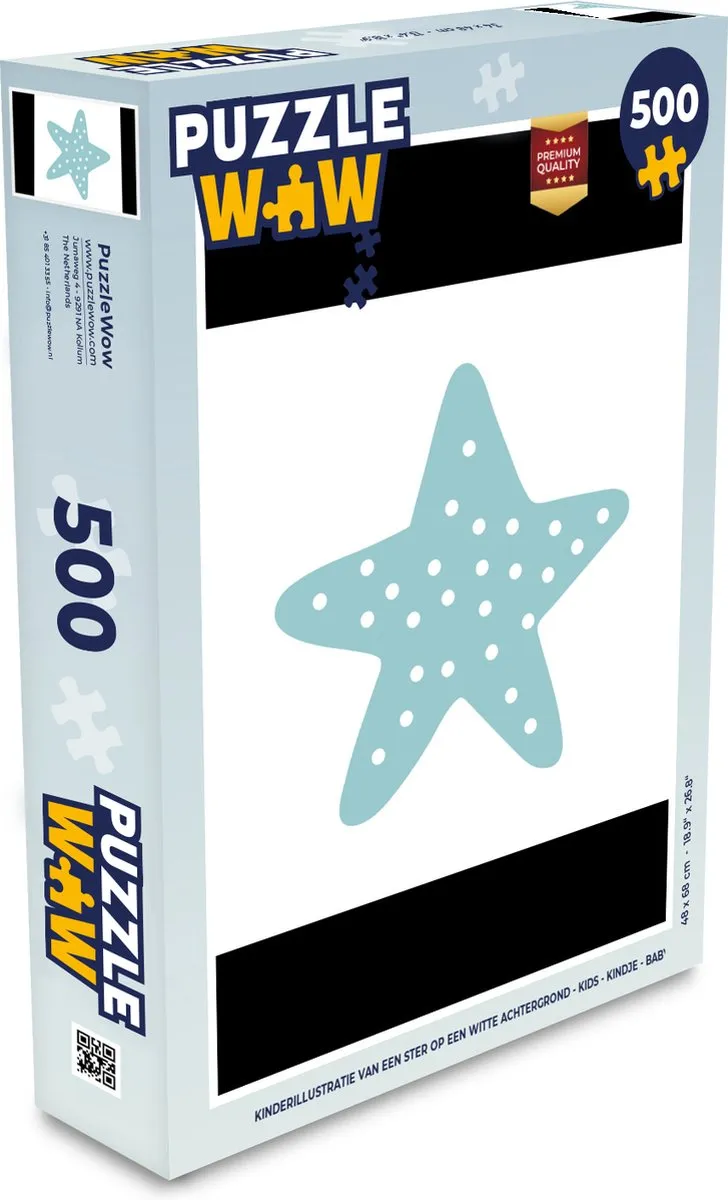 PuzzleWow Sterrenstippen Legpuzzel 500 Stuks - Multicolor