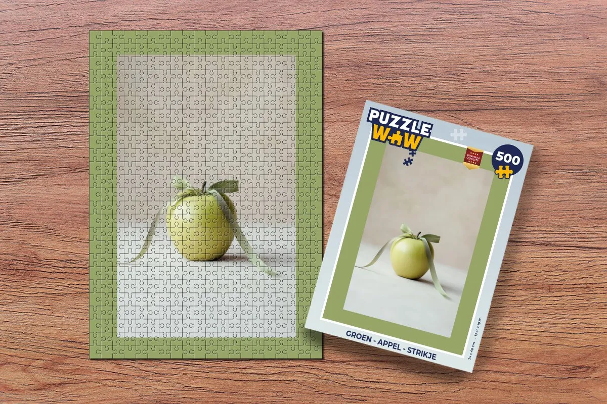 PuzzleWow Legpuzzel Appel Groen 500 Stuks