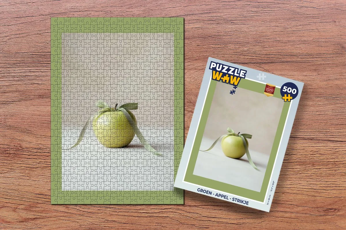 PuzzleWow Legpuzzel Appel Groen 500 Stuks