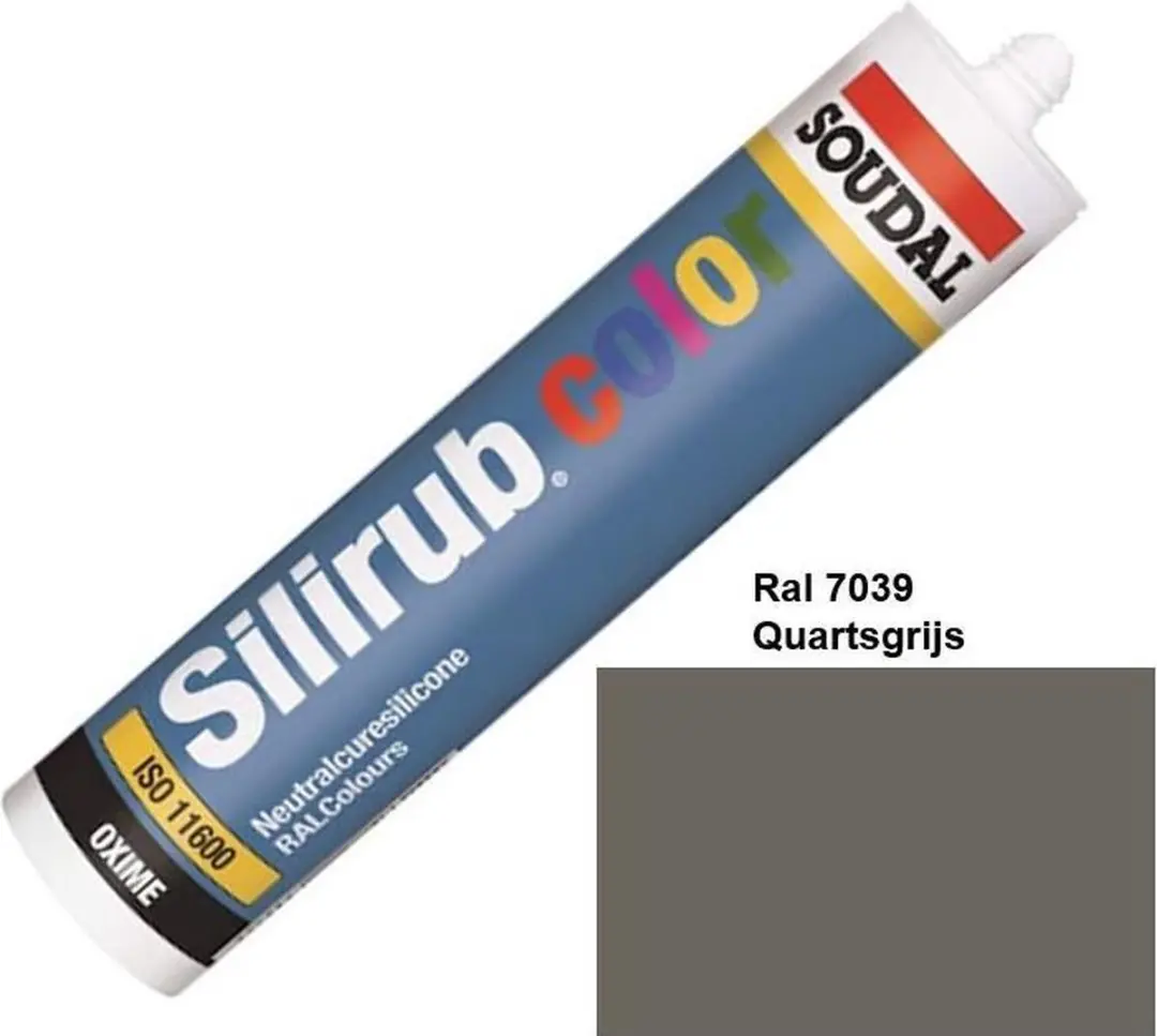 Soudal Silirub Color Kit 310ml - RAL 7039 Kwartsgrijs - afbeelding 4 van 4
