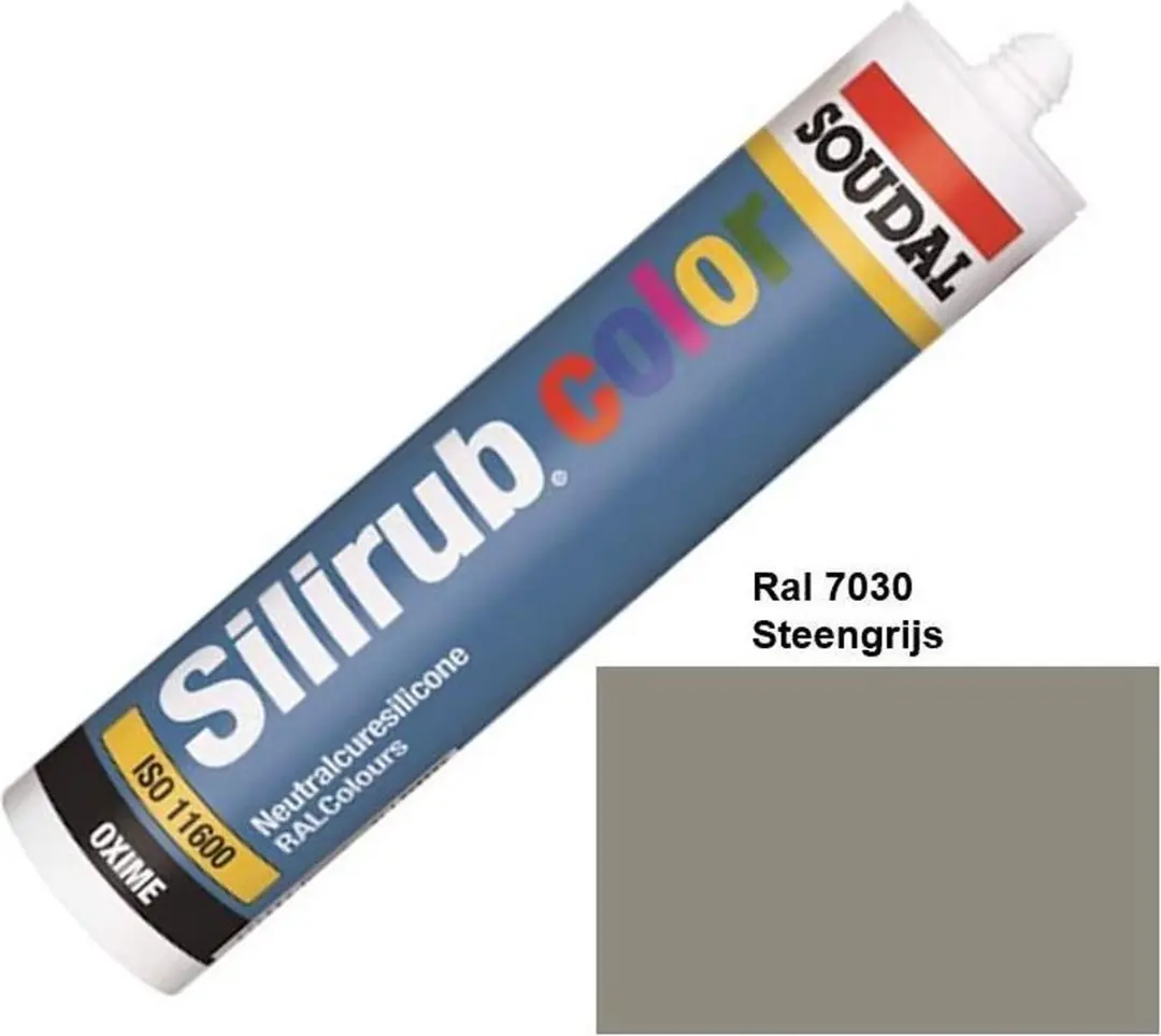 Soudal Silirub Color Kit 310ml - Steengrijs - afbeelding 4 van 4