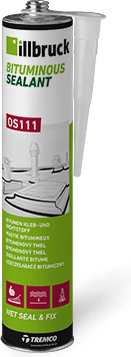 Illbruck OS111 Bitumenlijmkit 310ml - Zwart