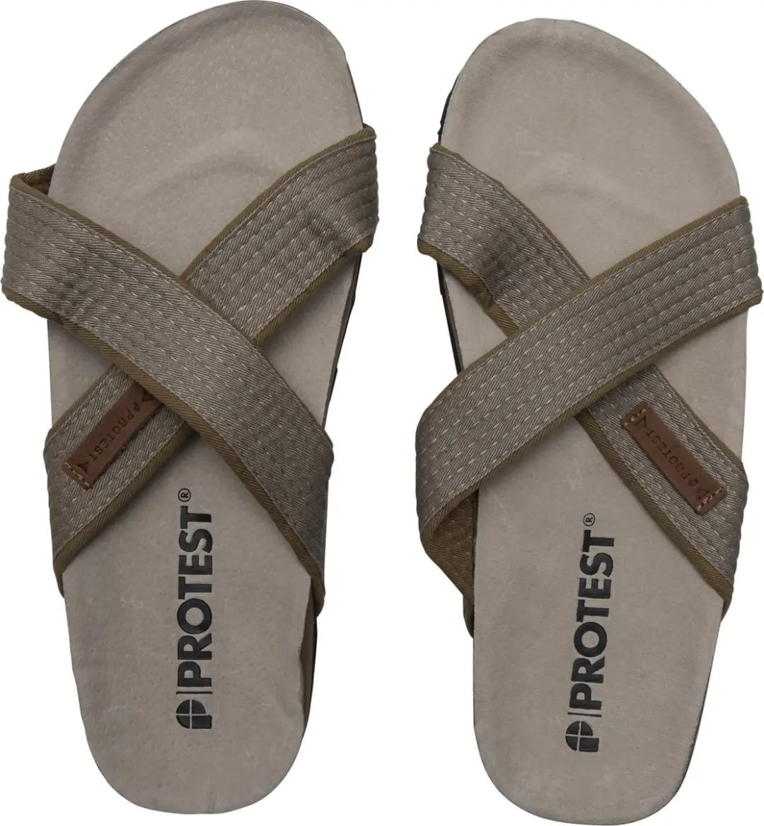 Protest Pingaa Teenslippers Heren - Coffee