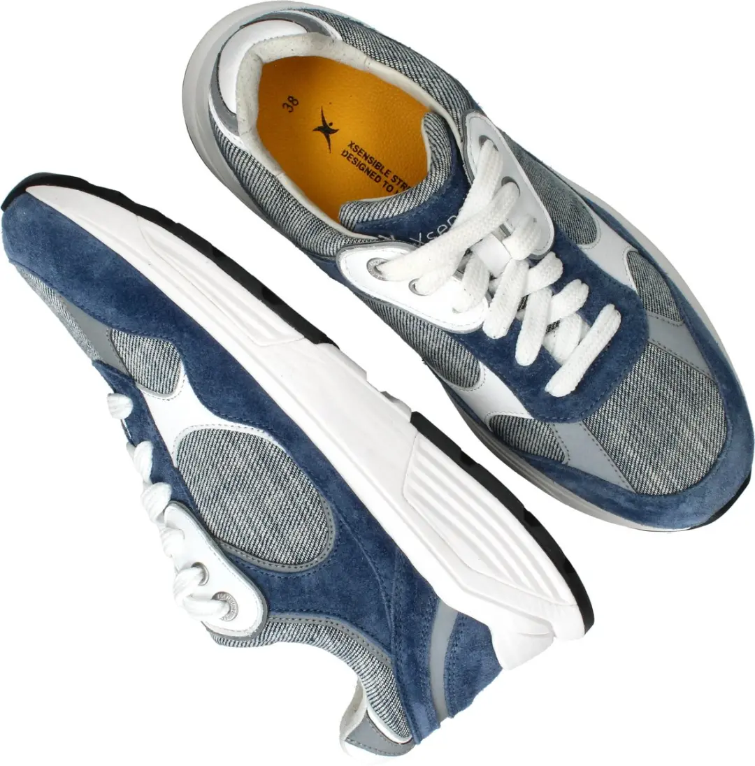 Xsensible Helix Dames Veterschoenen - 37 jeansblauw