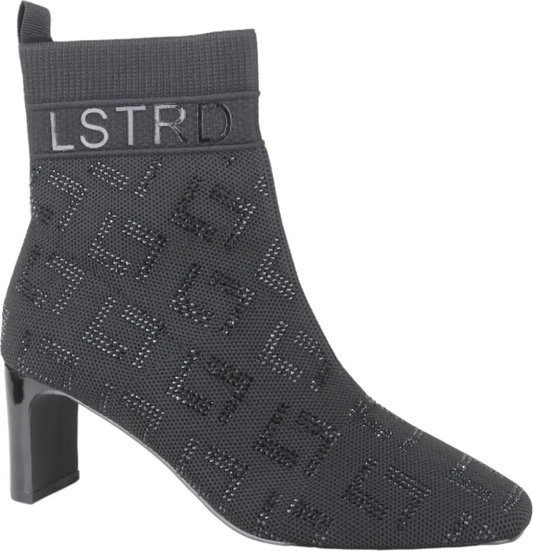La Strada Enkellaars Knitted - Zwart - Maat 39 - afbeelding 6 van 6