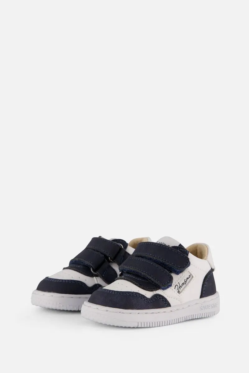 Shoesme wit-donkerblauw sneaker