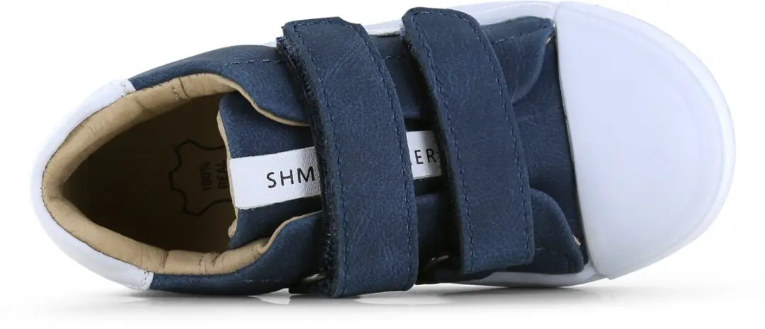 Shoesme Donkerblauwe Sneaker Met Witte Stripings - Sneakers Kinderen - Jongens - Dark Blue - Microfiber nubuck - Maat 24 - afbeelding 4 van 6
