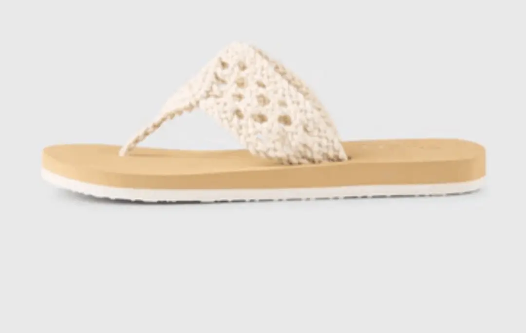 O'neill Ditsy Crochet Sandals Snow White
