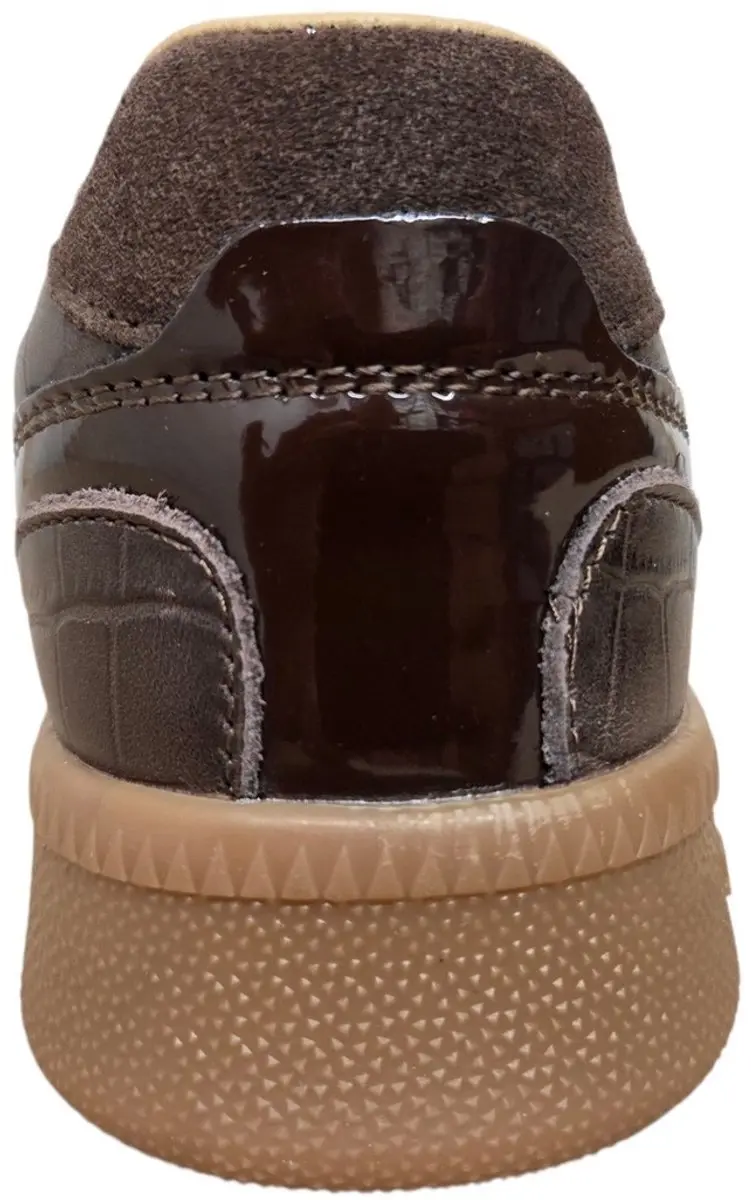 Maruti Yale Leather Croco Brown D66 Dames Sneakers - 40