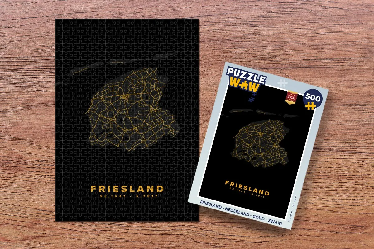 PuzzleWow Friesland Legpuzzel 500 Stuks - Multicolor