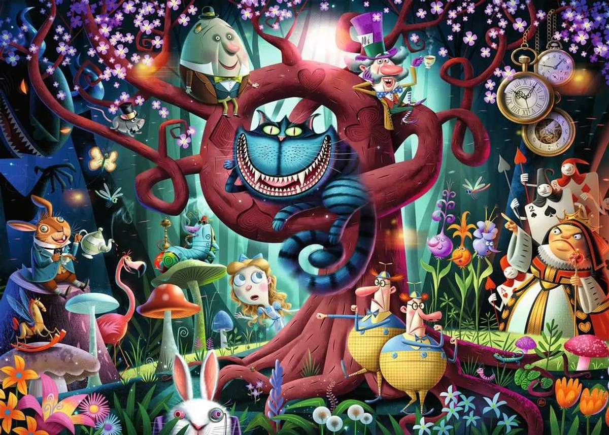 Ravensburger Alice in Wonderland Puzzel 1000 Stuks - Multicolor - afbeelding 3 van 4