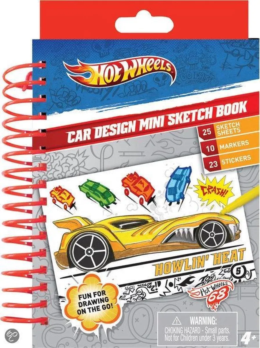 Hot Wheels Car Design Mini Sketchbook 40 Pagina's