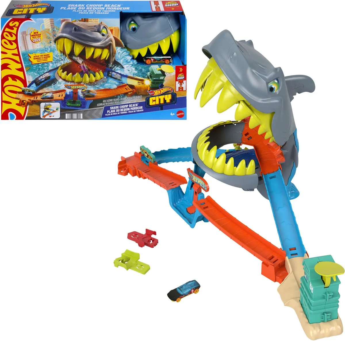Hot Wheels City Haaienstrand JHL96 Speelset - Multicolor