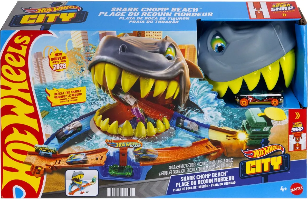 Hot Wheels City Haaienstrand JHL96 Speelset - Multicolor - afbeelding 6 van 6