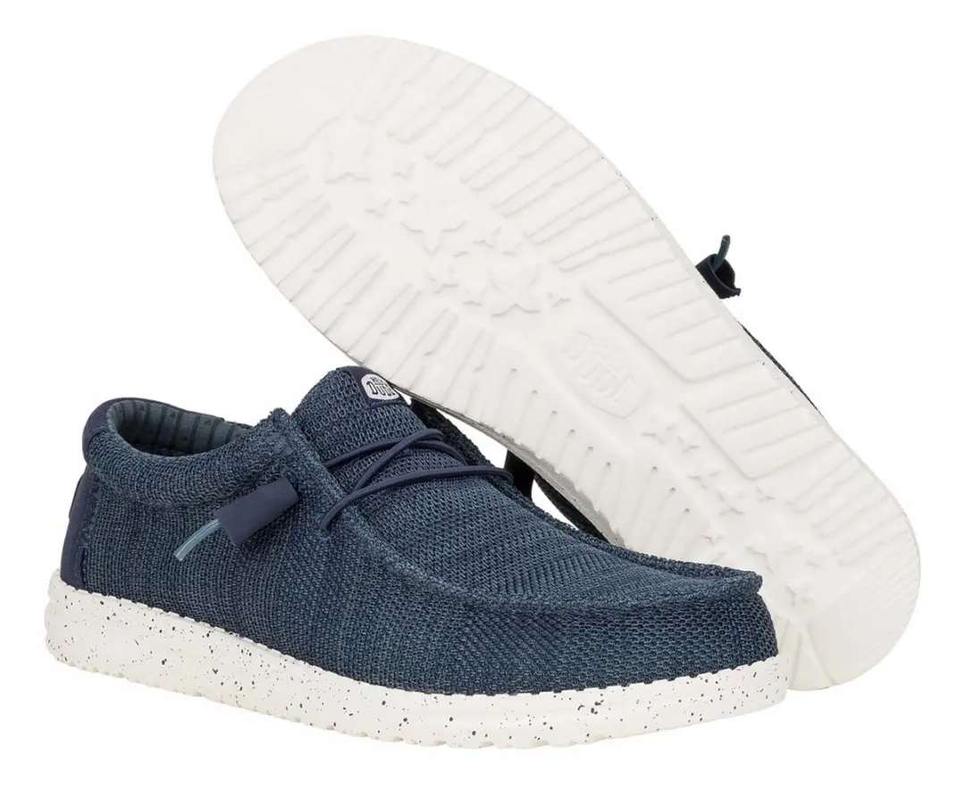 HEYDUDE Wally Stretch Sox Instappers blauw - Maat 44 - afbeelding 3 van 6