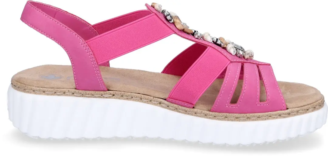 Rieker Sandalen Plat Sandalen Plat - Fuchsia - Maat 39 - afbeelding 2 van 6
