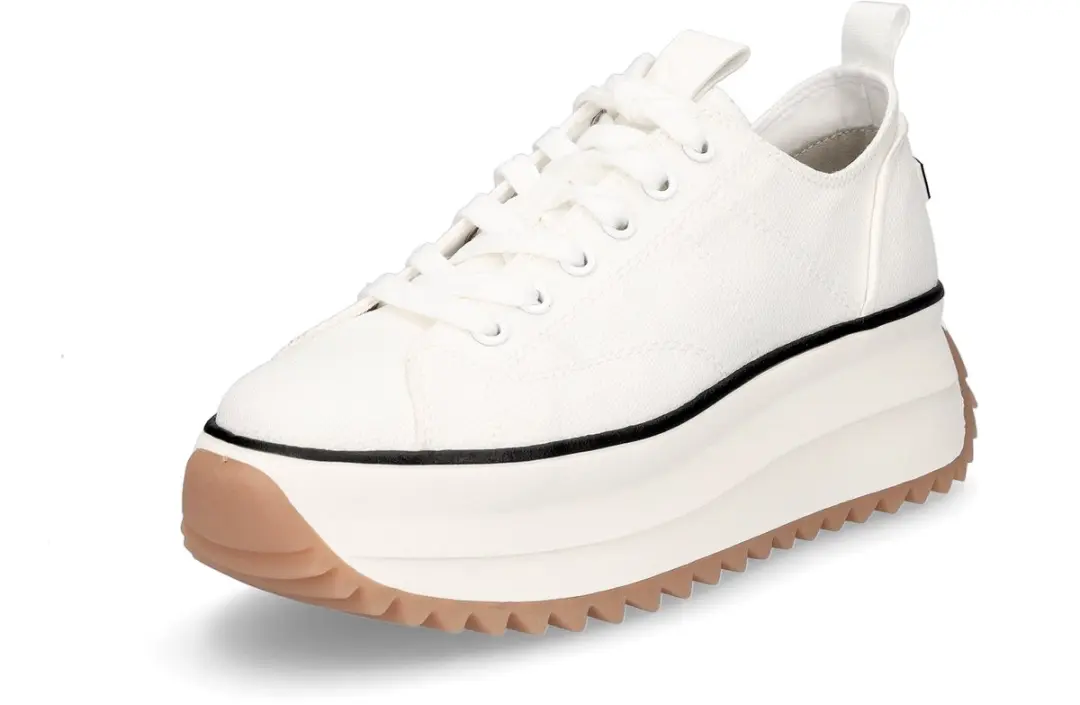 Tamaris platform sneakers voor dames 1-23731-41 100 wit