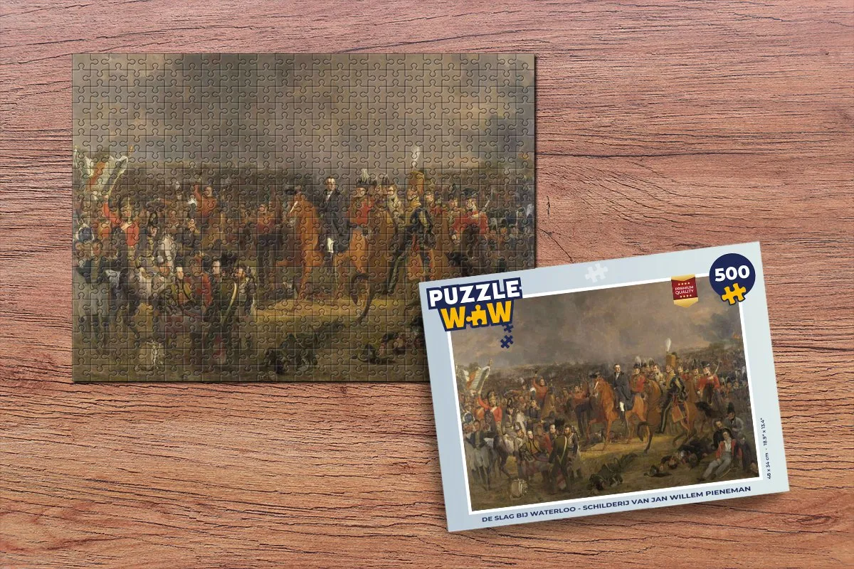 PuzzleWow De Slag bij Waterloo Legpuzzel 500 Stuks - Multicolor