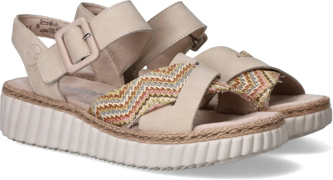 Rieker Sandalen 211232 - Maat 41 - Beige - afbeelding 4 van 6