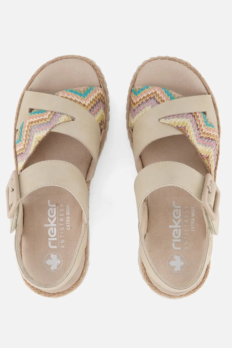 Rieker Sandalen 211232 - Maat 41 - Beige - afbeelding 3 van 6