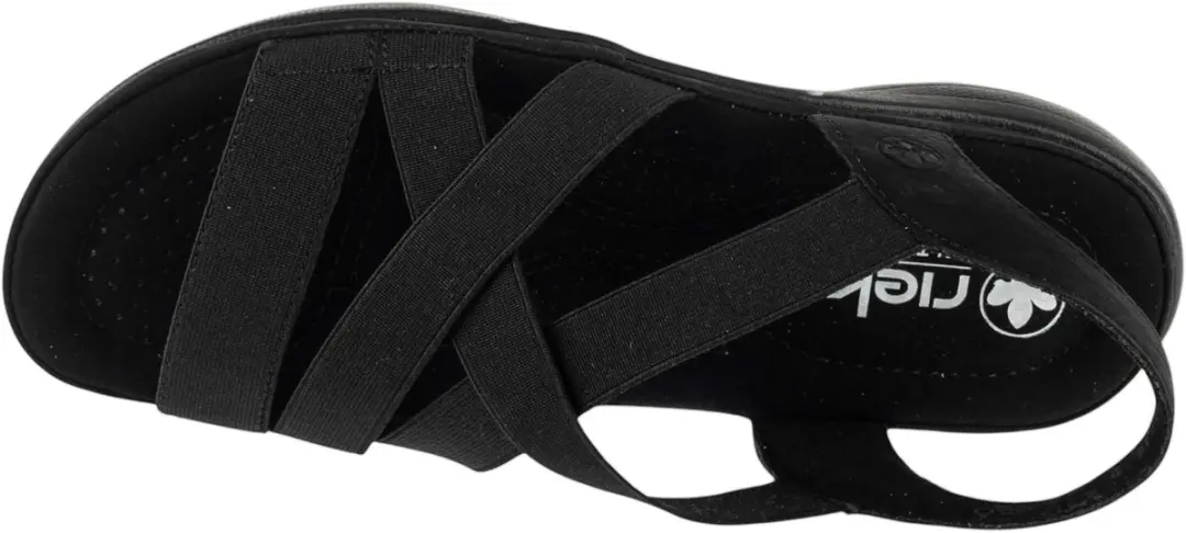 Rieker Sandalen 64857-00 - Vrouwen - Maat 39 - Zwart - afbeelding 3 van 5