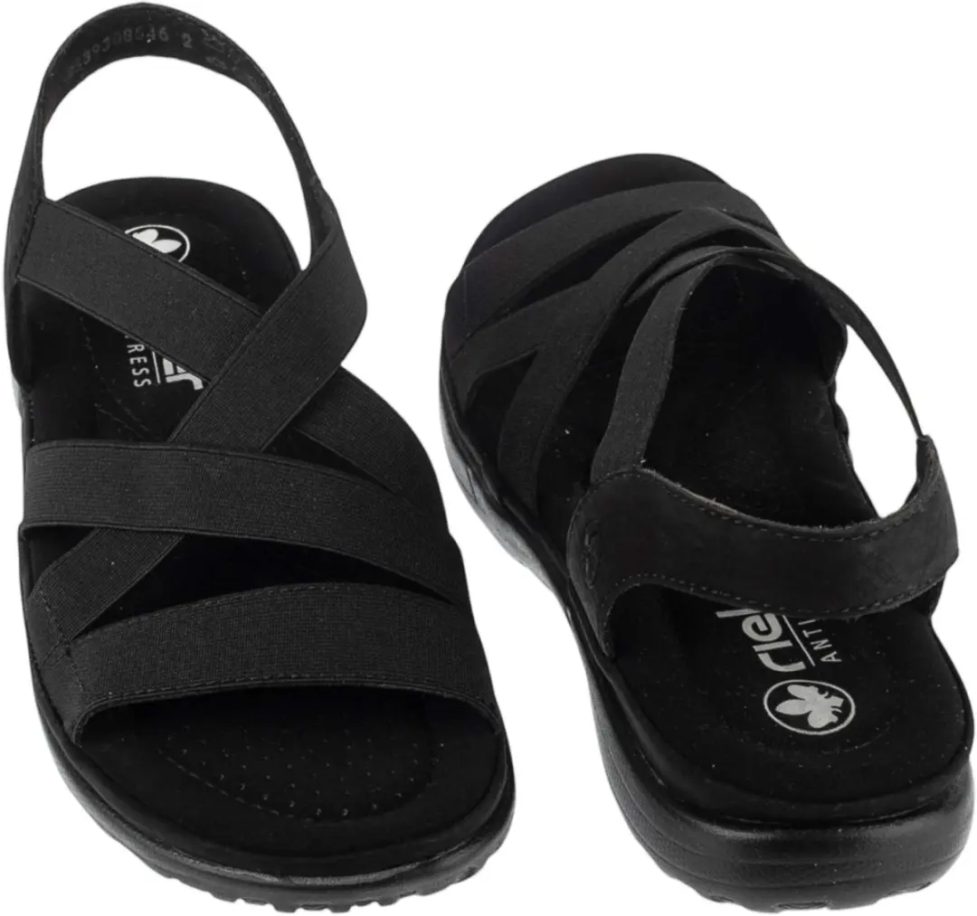 Rieker Sandalen 64857-00 - Vrouwen - Maat 39 - Zwart - afbeelding 5 van 5