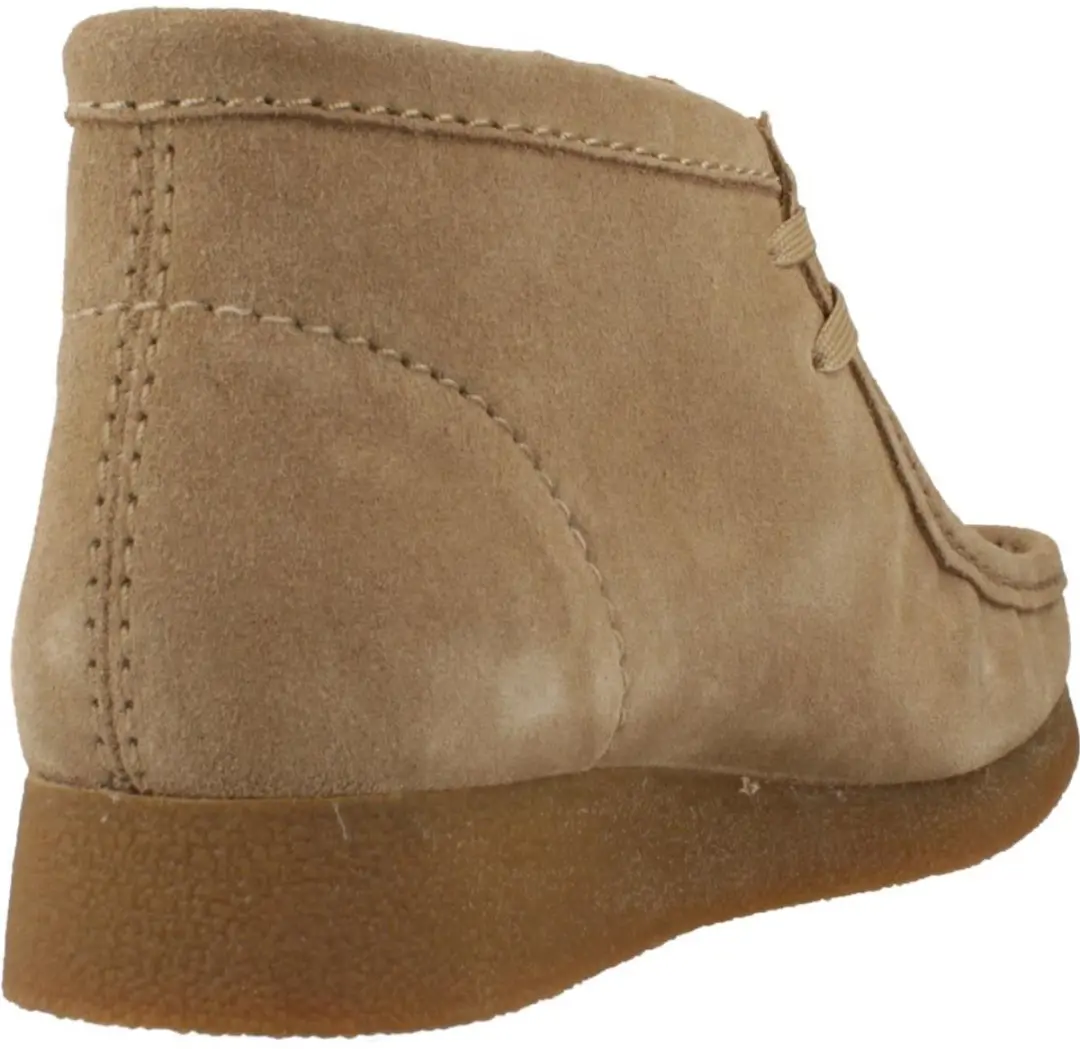Clarks WallabeeEVOBt Dames - Suède donker zand - Maat 41.5
