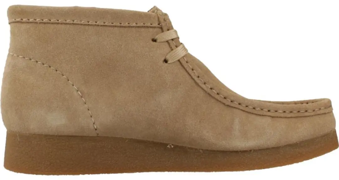 Clarks WallabeeEVOBt Dames - Suède donker zand - Maat 41.5