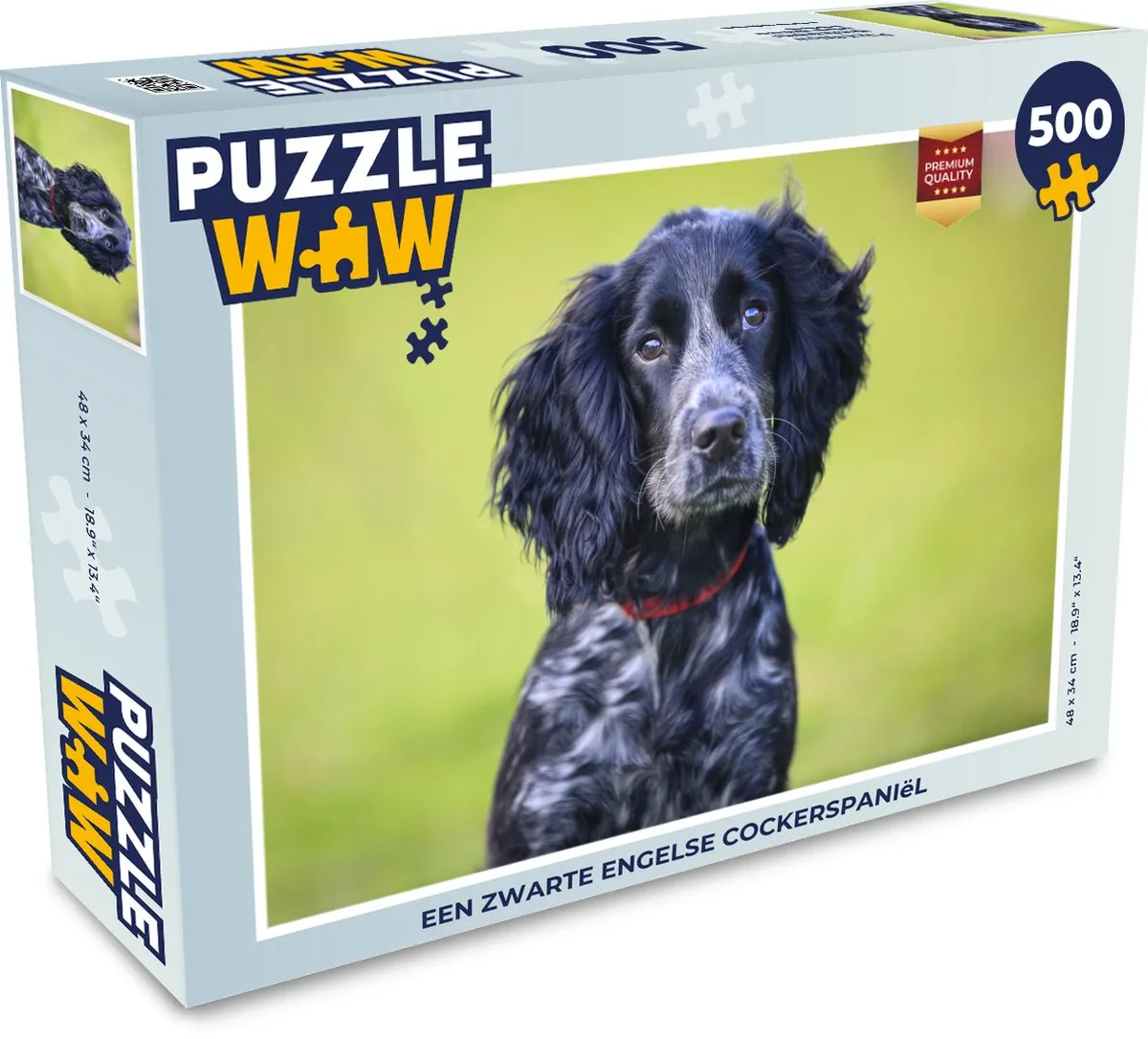 PuzzleWow Engelse Cocker Spaniel Legpuzzel 500 Stuks - Multicolor