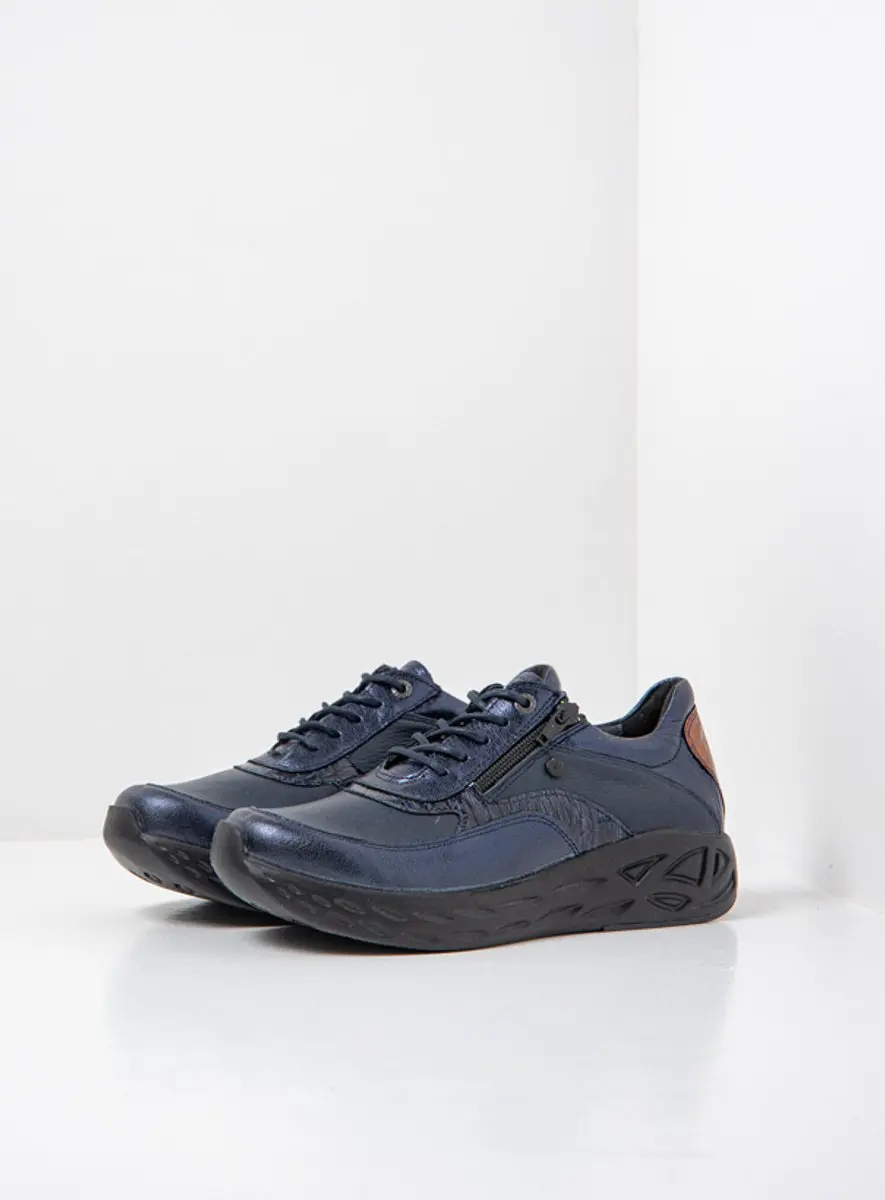 Wolky Dames Sneakers 05703 Vitality S2F Donkerblauw