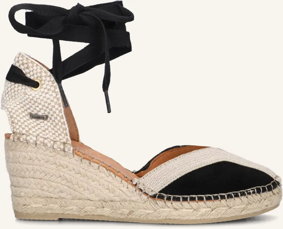 Shabbies Amsterdam Espadrille Kaila Ki Seven Black