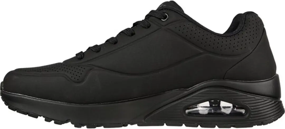 Skechers Uno Stand On Air Heren Sneakers - Zwart - afbeelding 3 van 6
