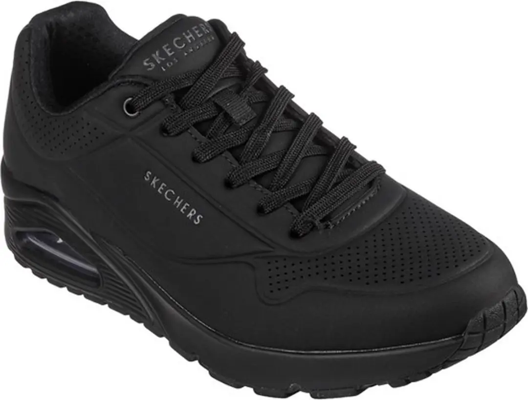 Skechers Uno Stand On Air Heren Sneakers - Zwart - afbeelding 4 van 6