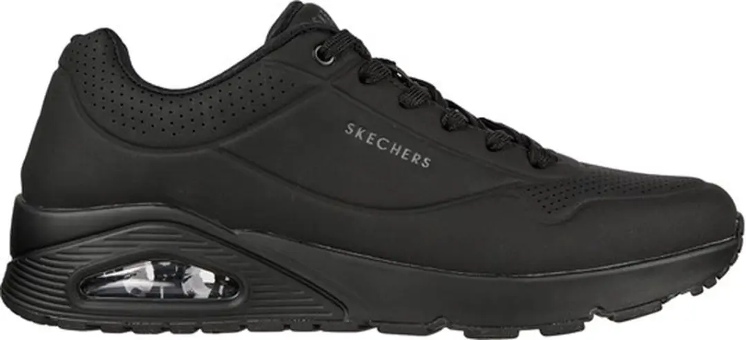 Skechers Uno Stand On Air Heren Sneakers - Zwart - afbeelding 2 van 6