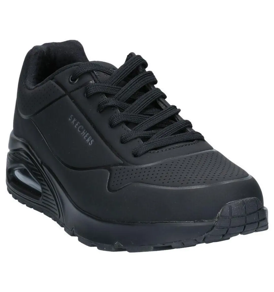 Skechers Uno Stand On Air Heren Sneakers - Zwart - afbeelding 6 van 6