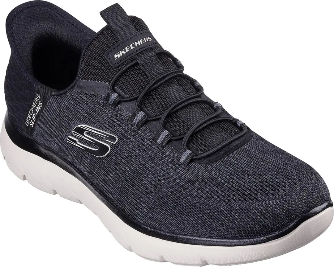 Skechers Slip-ins Summits Key Pace Heren Sneakers - 40 - Zwart/Wit - afbeelding 5 van 6