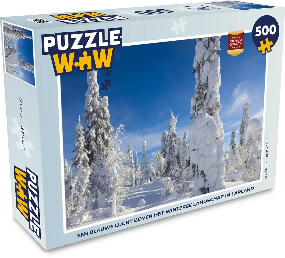 PuzzleWow Lapland Winterlandschap Legpuzzel 500 Stuks