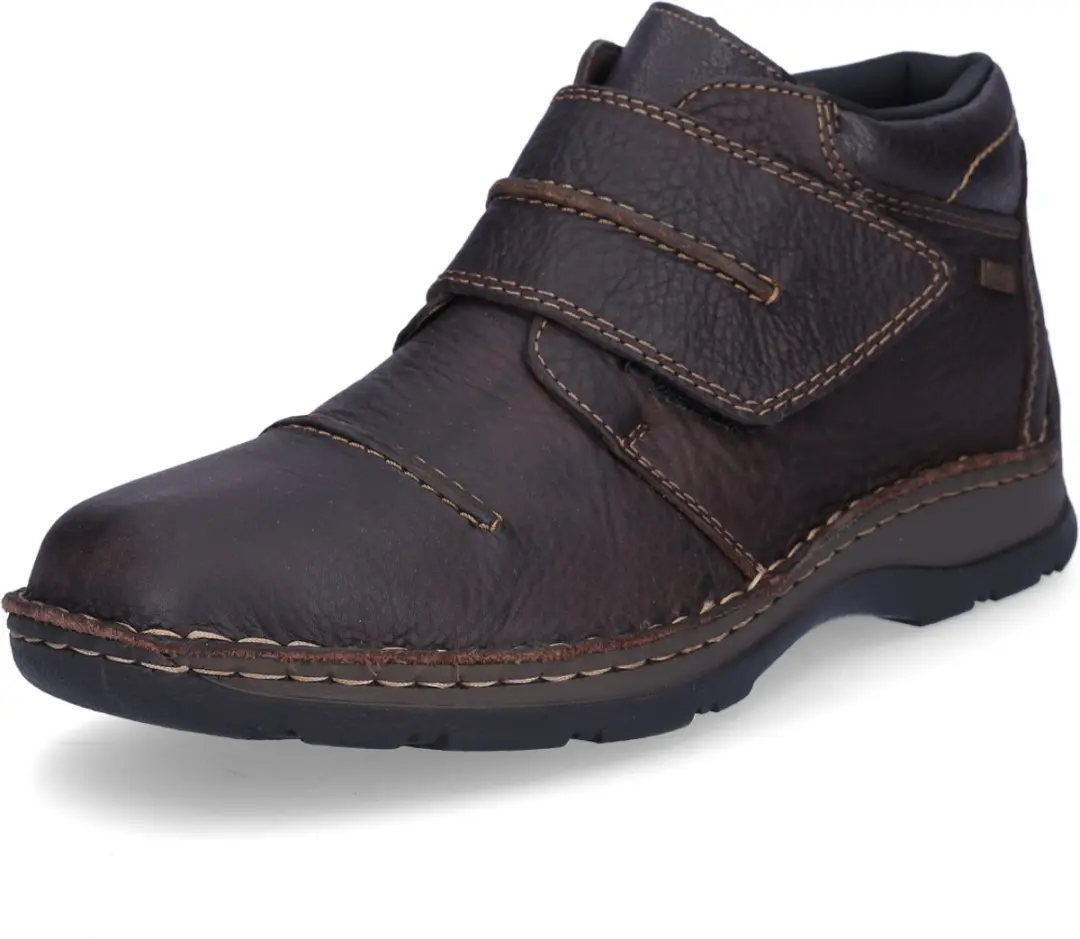 Rieker heren leren klittenbandschoen bruin