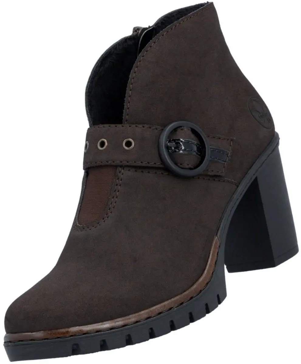 Rieker dames enkellaarsjes Y2586-25 bruin