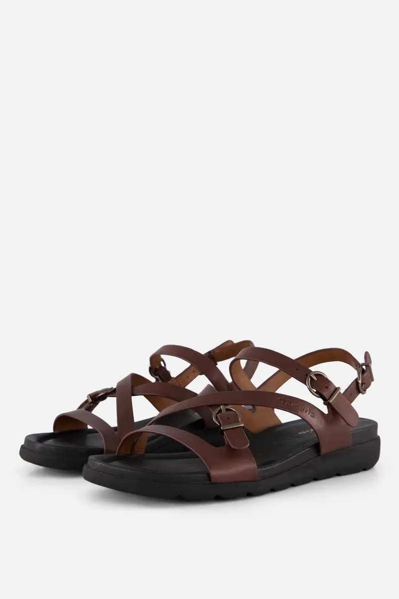 Tamaris Sandalen bruin Leer