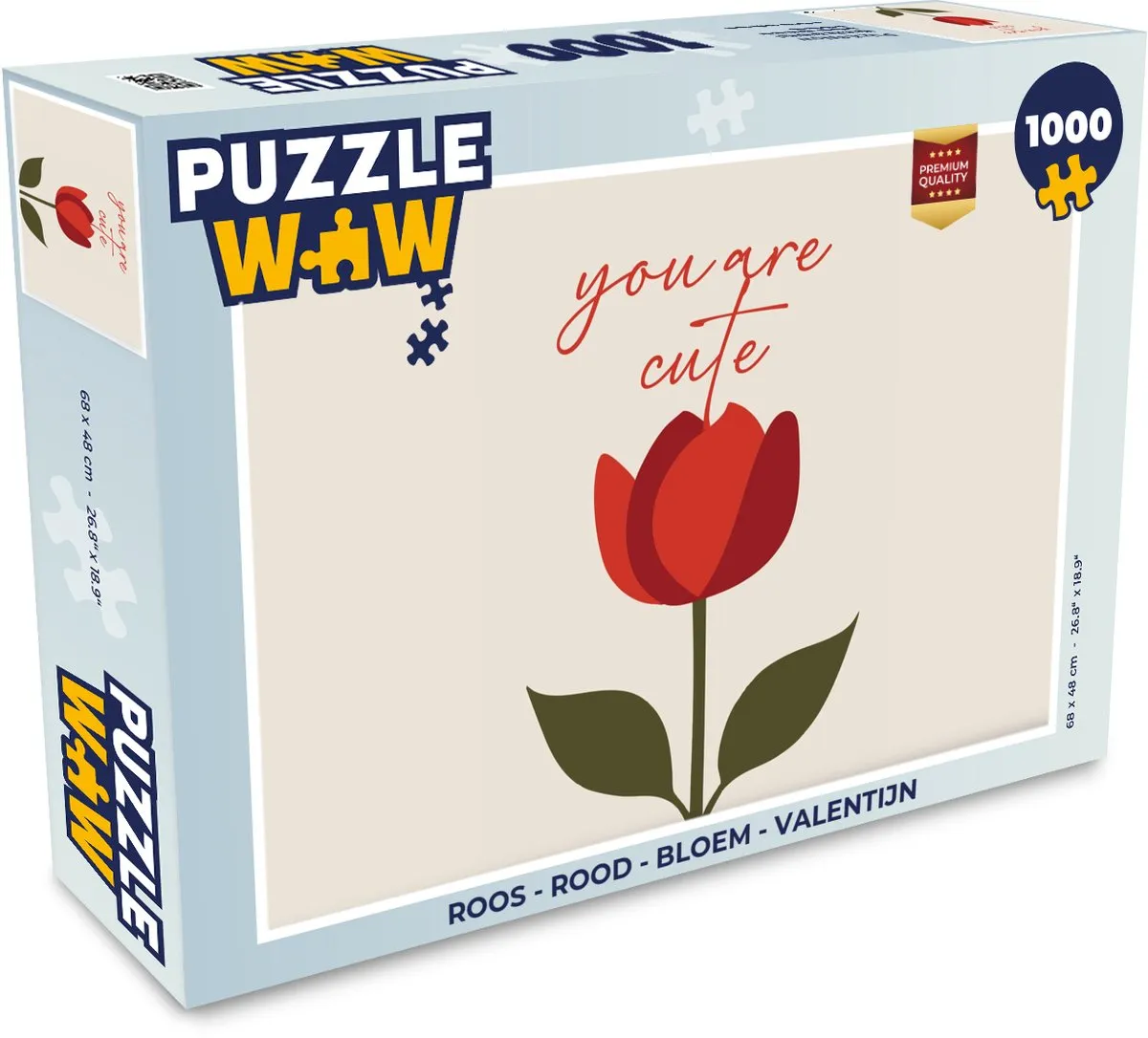PuzzleWow Roos Legpuzzel 1000 Stuks