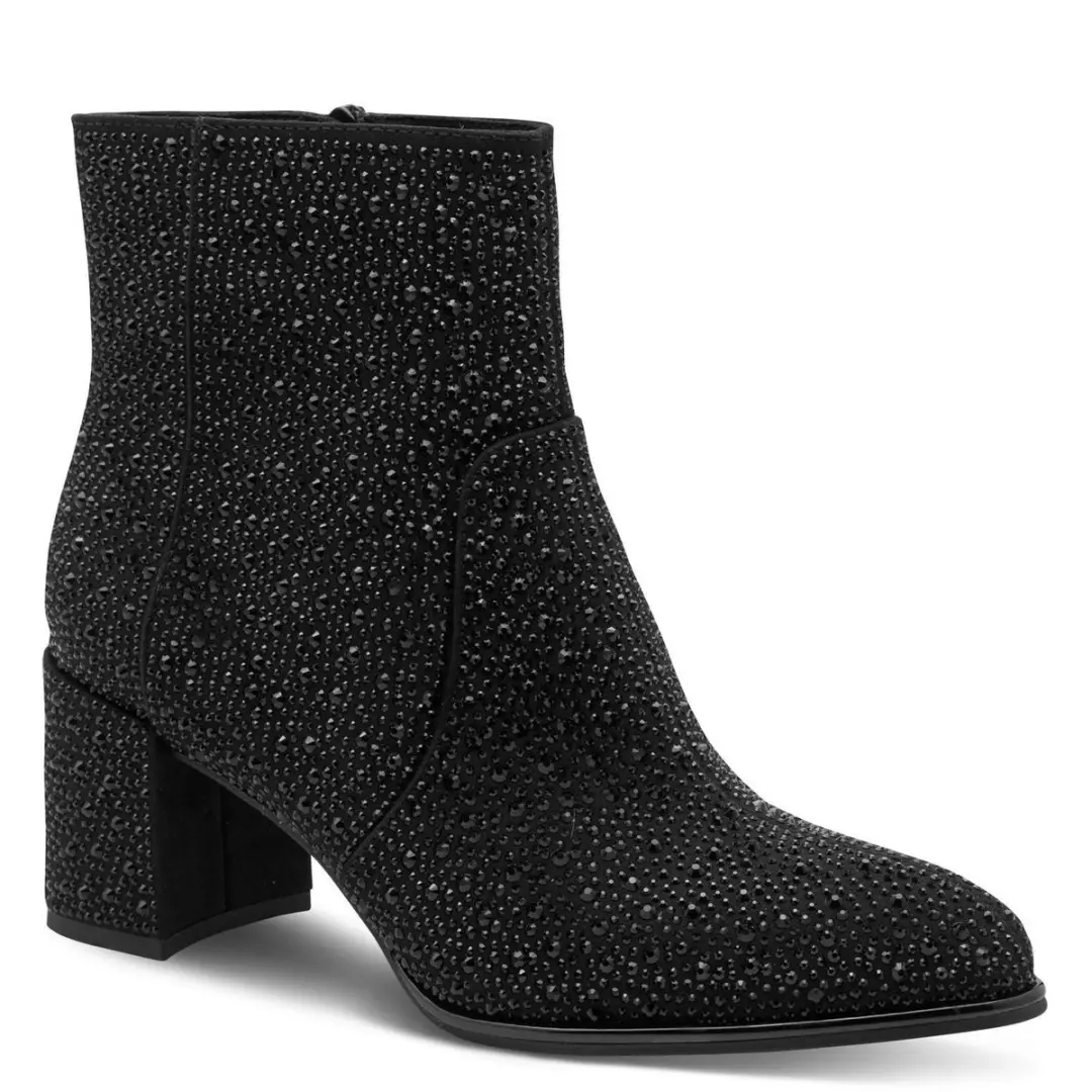 Marco Tozzi Dames Enkellaarsje 2-25398-45 001 F-breedte Maat: 36 EU