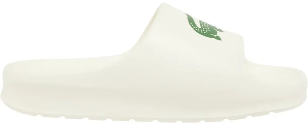 Lacoste Heren Slipper Wit CMA0022/1Y5 Serve Slide 2.0