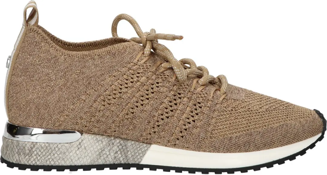La Strada Sneaker Goud Knitted