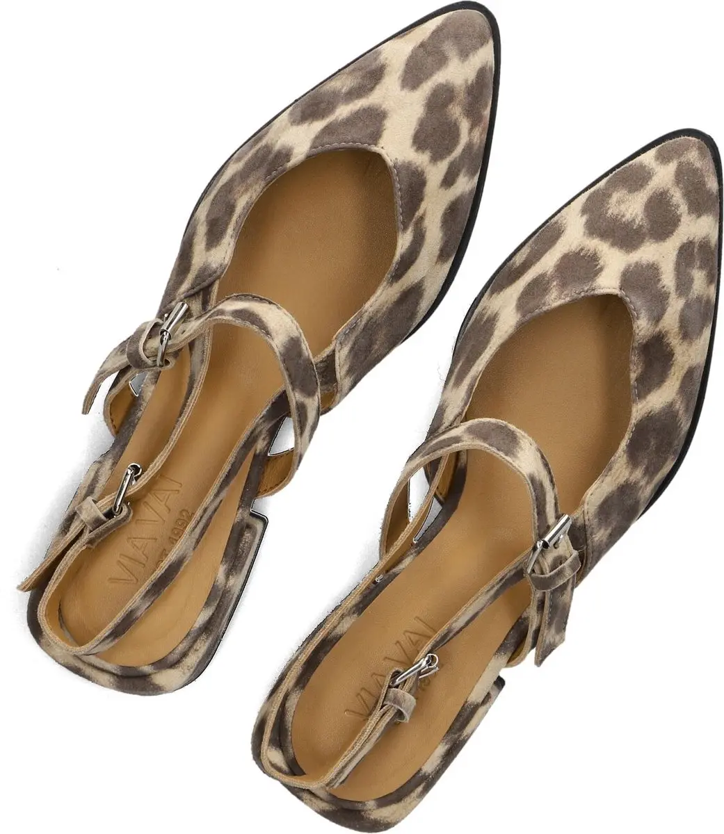 VIA VAI Jazz Valerie Slingbacks 39 - Luipaardprint - afbeelding 4 van 6