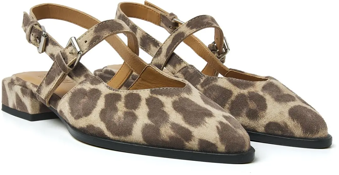 VIA VAI Jazz Valerie Slingbacks 39 - Luipaardprint - afbeelding 2 van 6