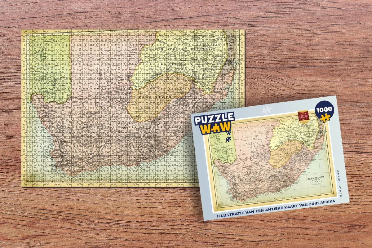 PuzzleWow Zuid-Afrika Legpuzzel 1000 Stuks - Multicolor