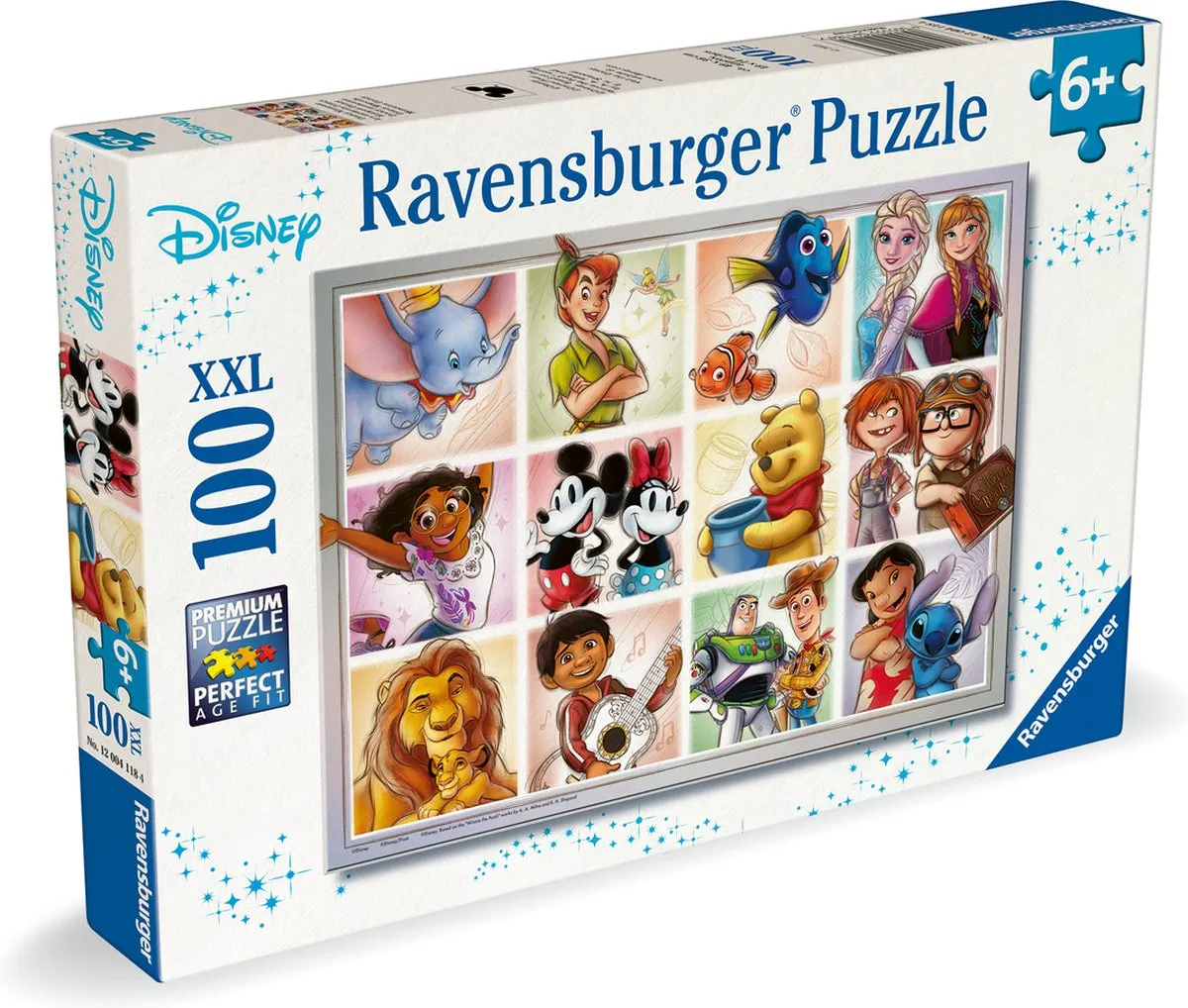 Ravensburger Disney Multi Character Puzzel 100 XXL Stukjes - 100 Stuks
