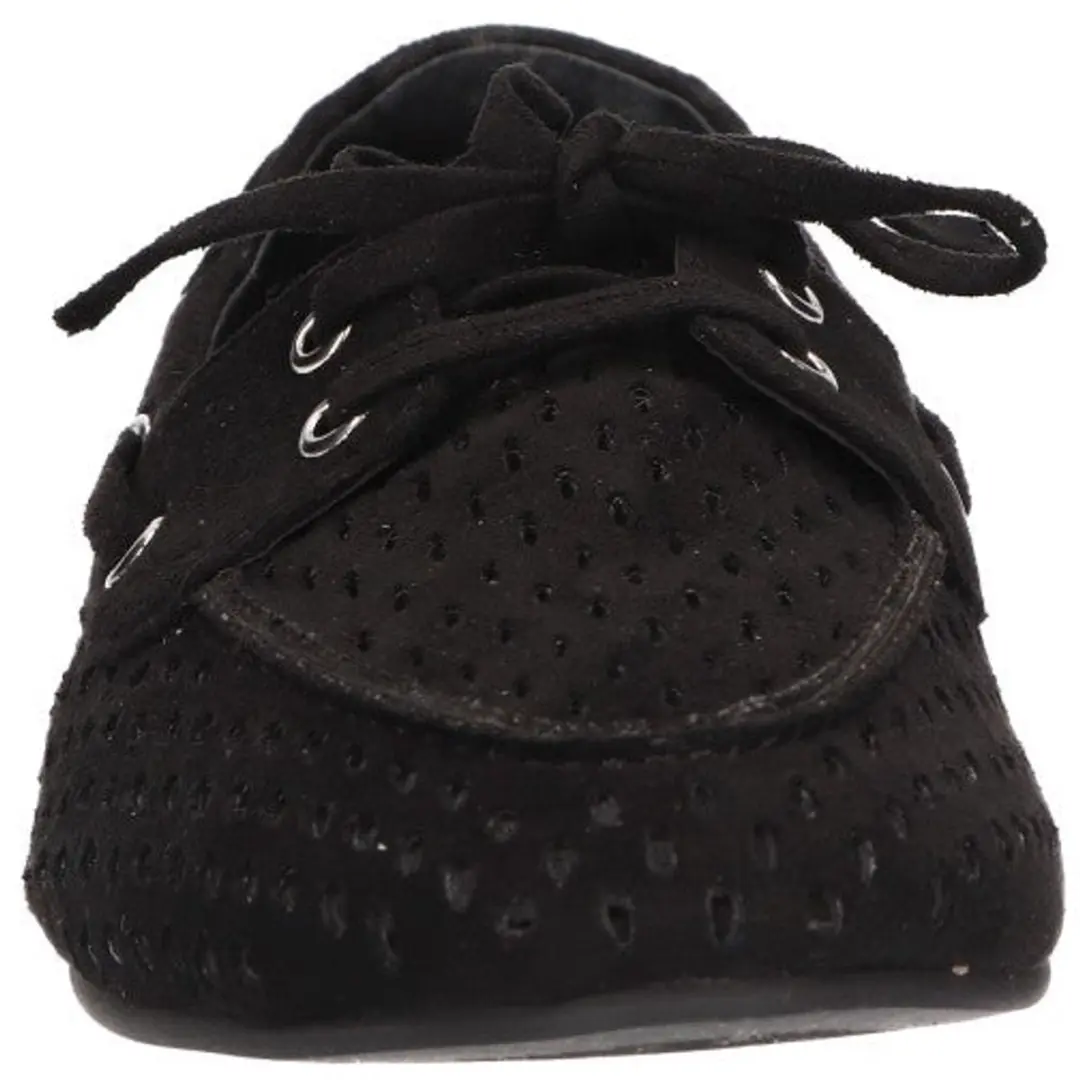 La Strada Loafer Zwart Textiel